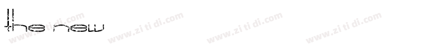 the new字体转换